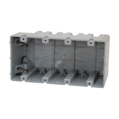 4 gang metal junction box|4 gang adjustable electrical box.